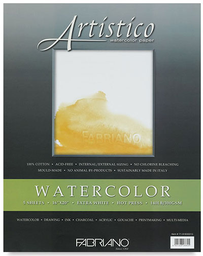 Fabriano Artistico Extra White Watercolor Paper