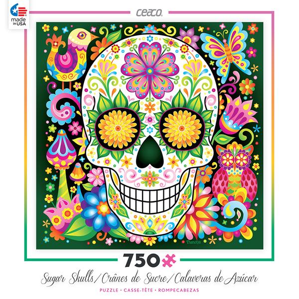  Jardin Sugar Skull Jigsaw Puzzle by Thaneeya 