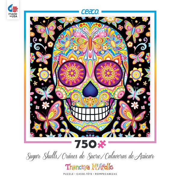  Mariposa Sugar Skull Jigsaw Puzzle by Thaneeya McArdle 